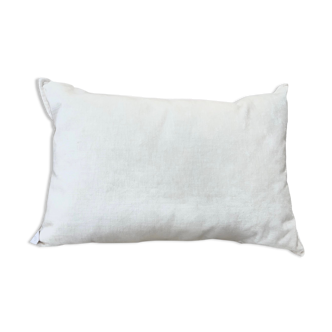 White velvet cushion 35x50 cm
