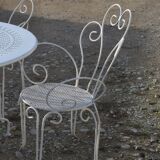 Wrought iron garden furniture