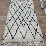 Azilal Berber rug in handmade wool 200 X 113 CM