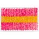 New Hand-Knotted Shag Pile Tulu Rug in Hot Pink and Yellow, 100% Mohair Wool