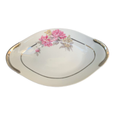 Porcelain serving dish pattern art deco peonies