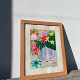 Peinture bouquet de fleurs peint à l’huile