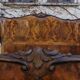 Rounded Walnut Burl Double Bed, 1950s