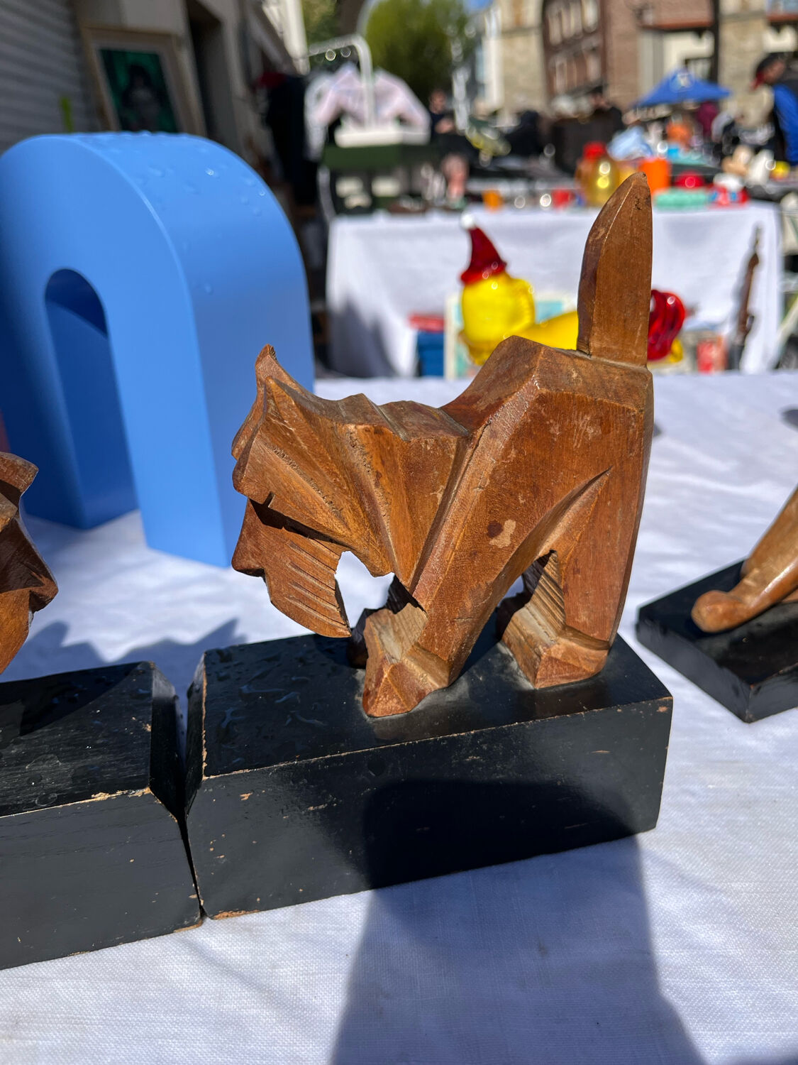Art Deco Scottish bookends pair