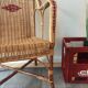 Wicker armchair