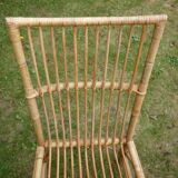 Rattan and bamboo chair