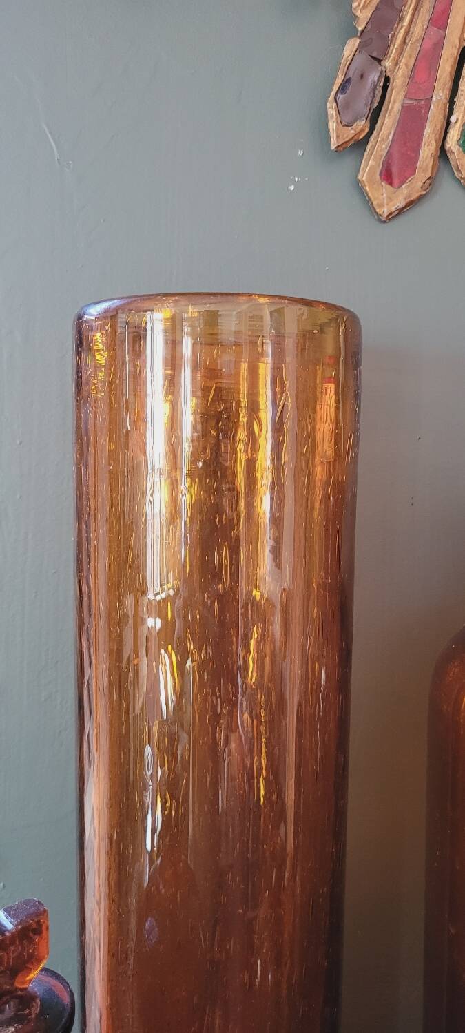 Biot glass vase