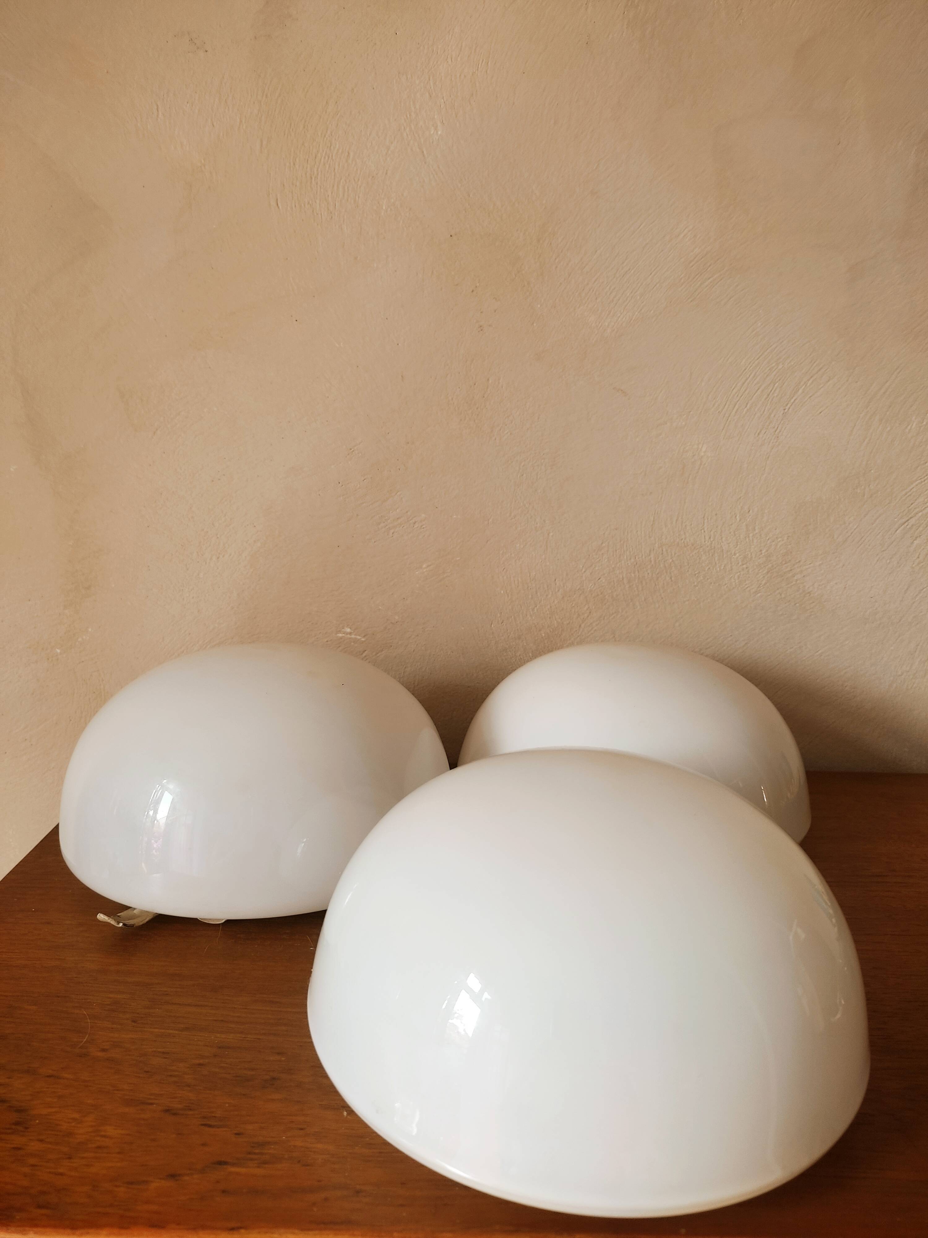 Ceiling lamp 20 cm round opaline