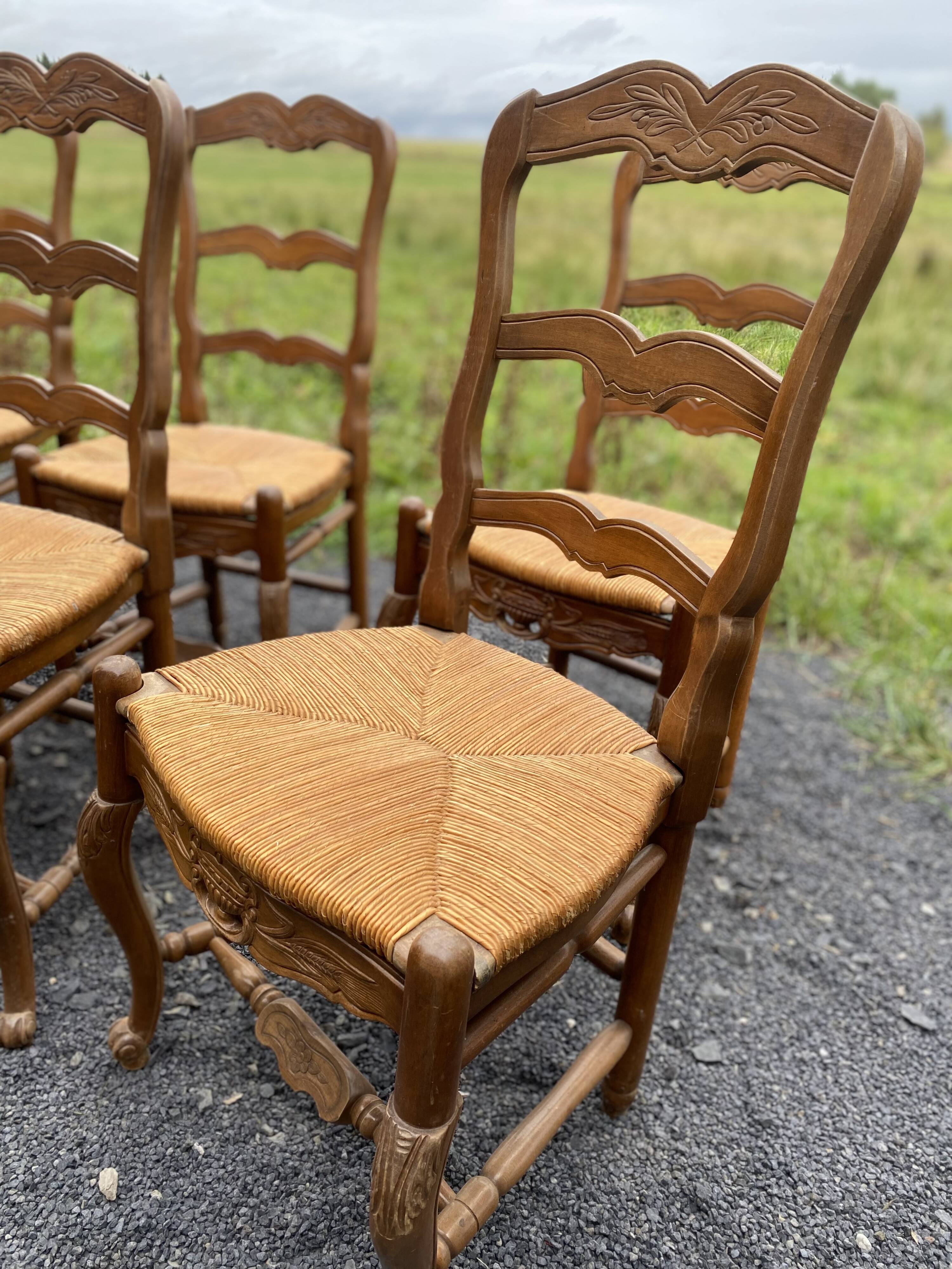 6 Provencal chairs