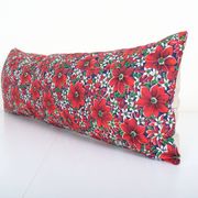 Vintage cotton pillow case made from mid-20th century russian cotton printed textile