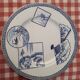 6 Assiettes Gien "Éventails japonais"