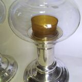 3 whole photophores in silver metal