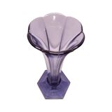 Art Deco vase Val Saint Lambert lilac
