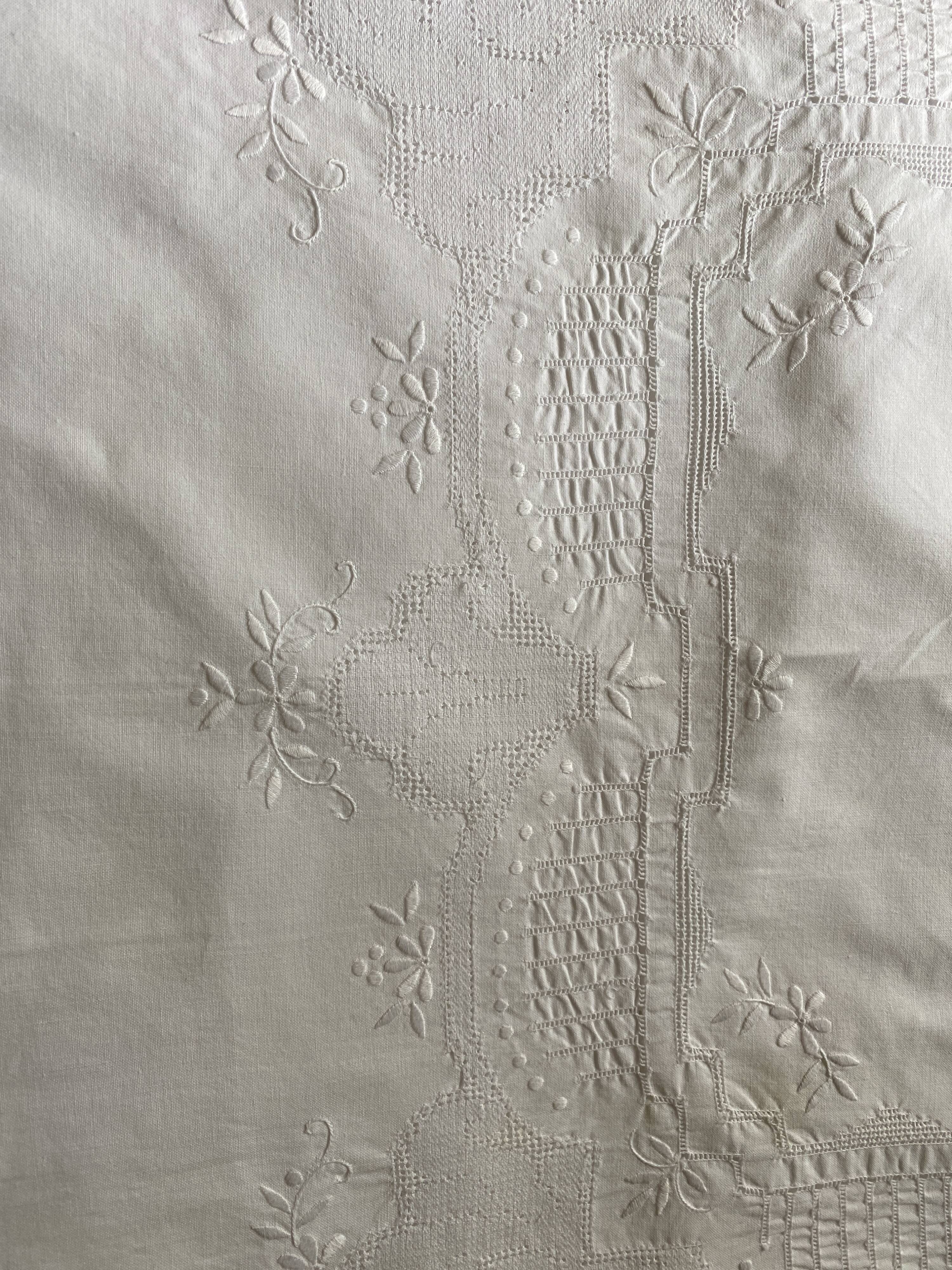 Embroidered tablecloth