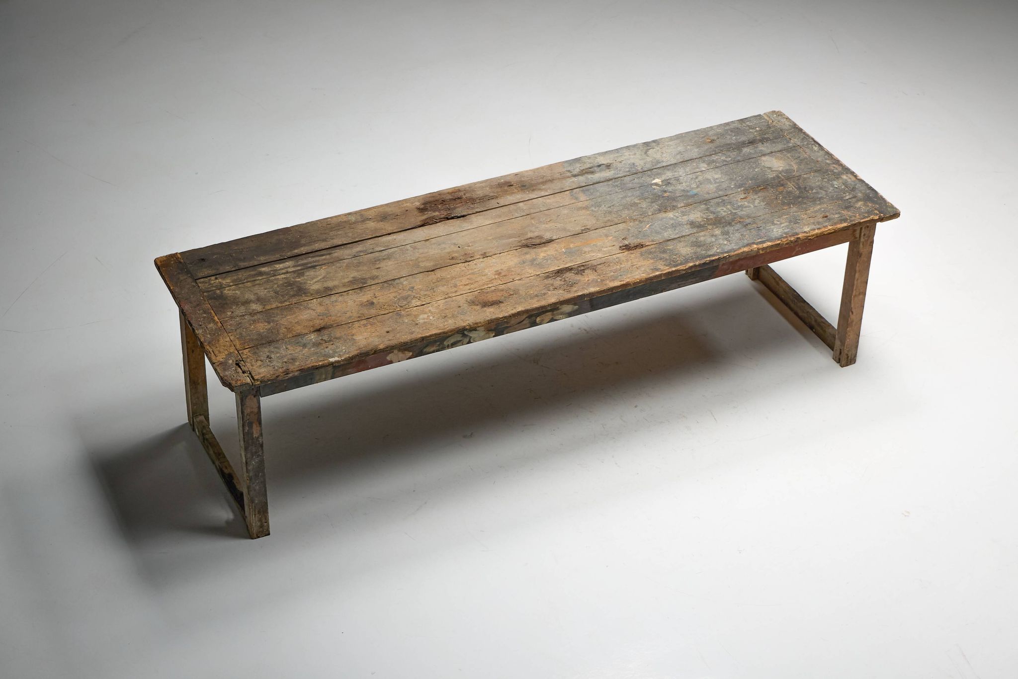 Table à manger rustique primitive, France, années 1900