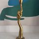 Golden brass candlestick