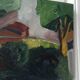 Oil on canvas abstract landscape