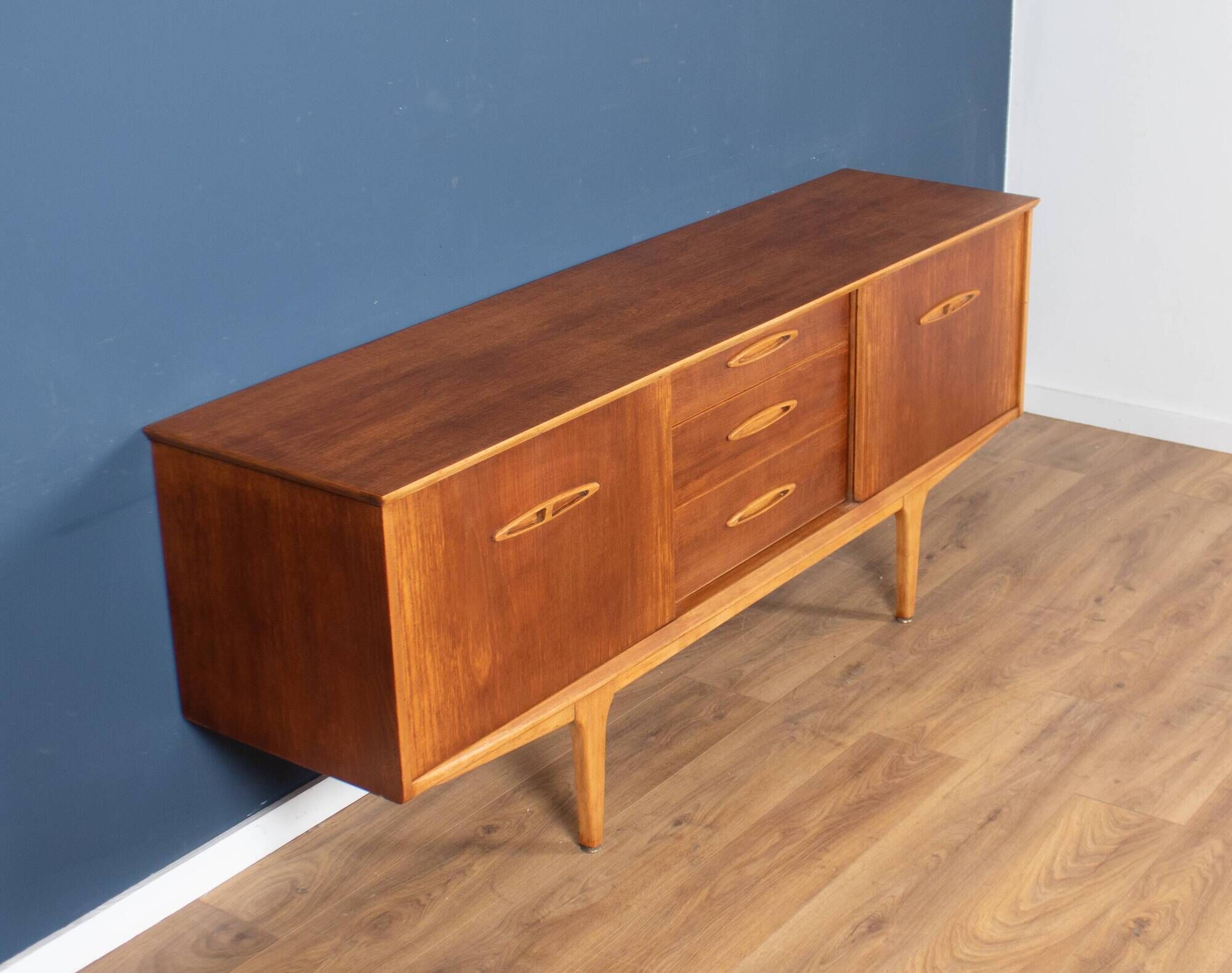 Long 1960s Teak Jentiuqe Mid Century Sideboard