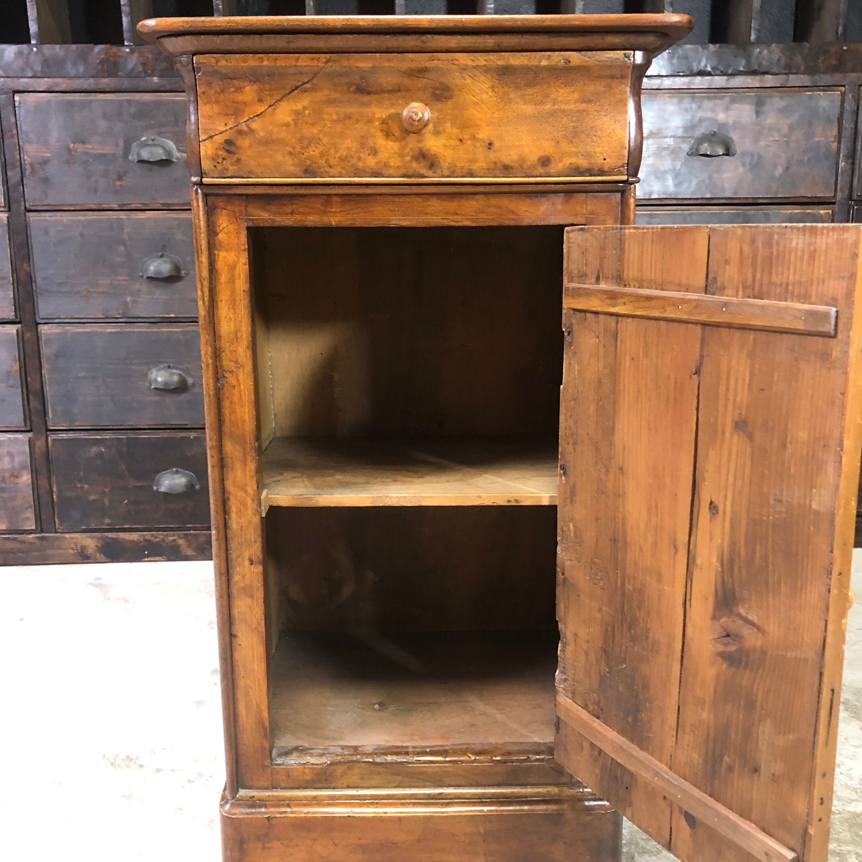 Louis Philippe wooden bedside table