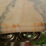 Brass and onyx coffee table