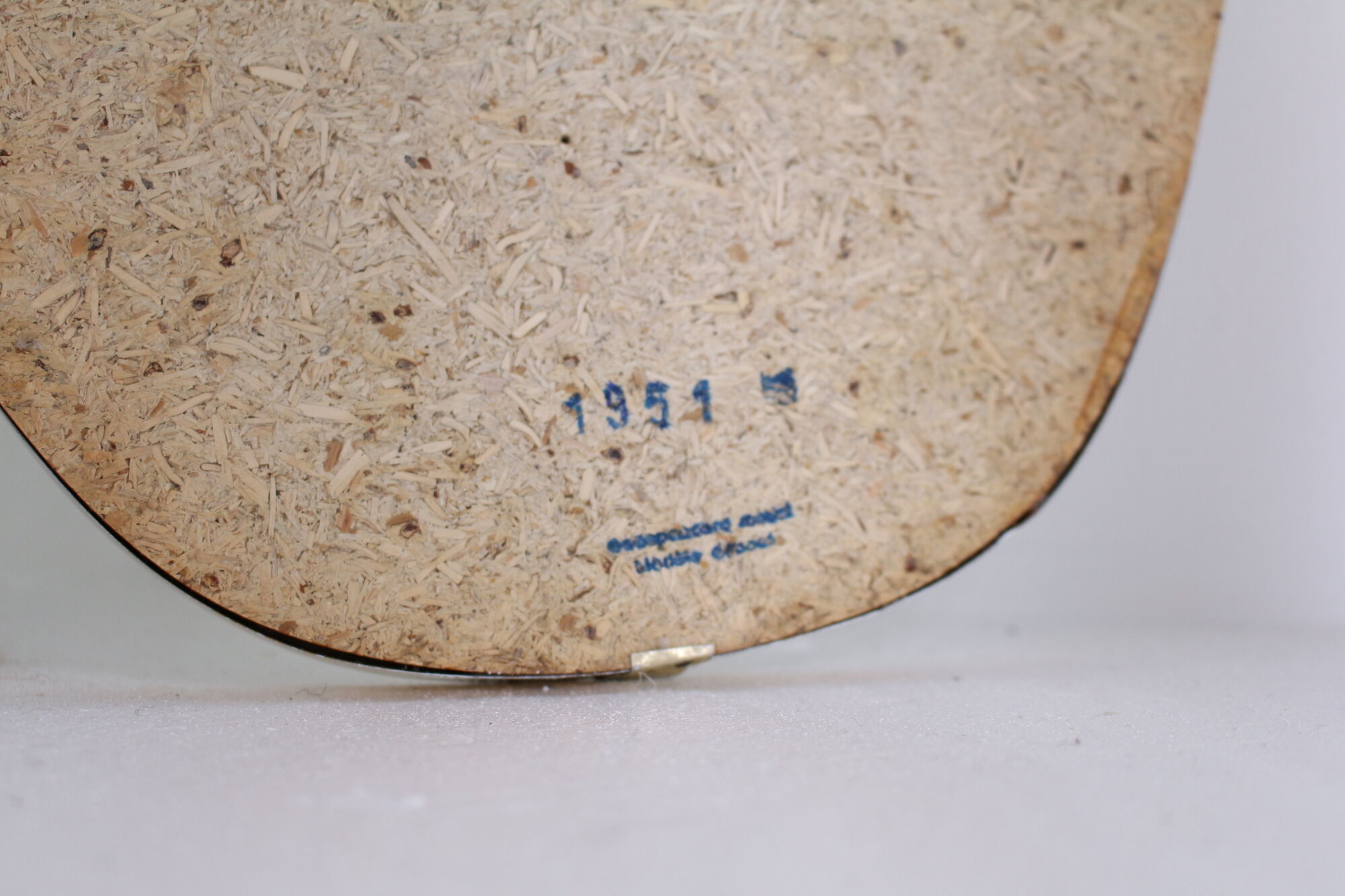 Mirror free form golden edge 1950s - 87x44cm