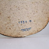 Mirror free form golden edge 1950s - 87x44cm