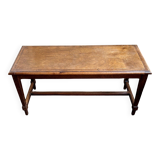 Dark wood bench