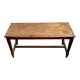 Dark wood bench