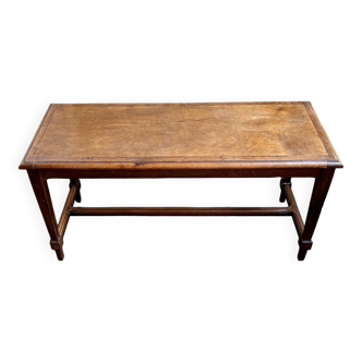 Dark wood bench