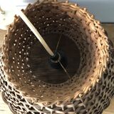 Vintage rattan pendant light