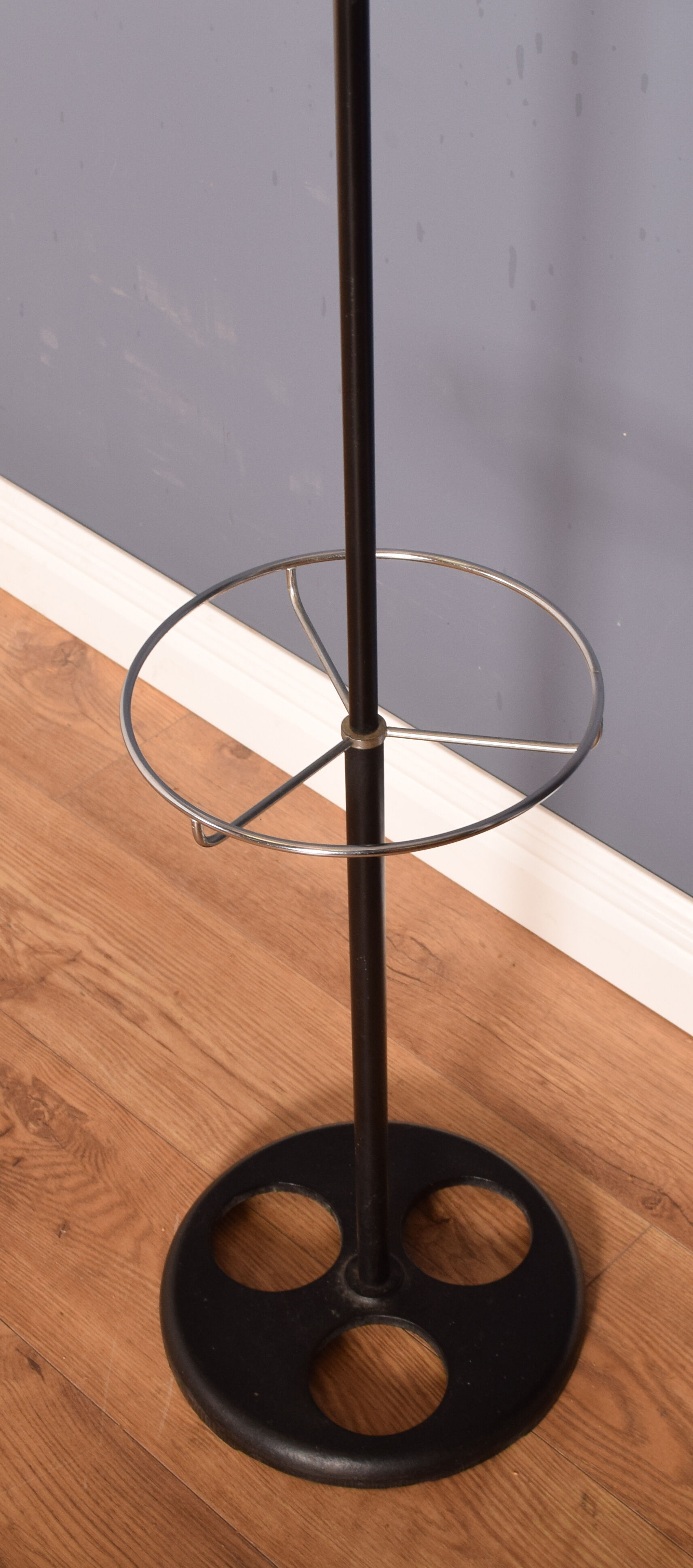 Vintage 1950s retro metal coat stand coat hook umbrella stand