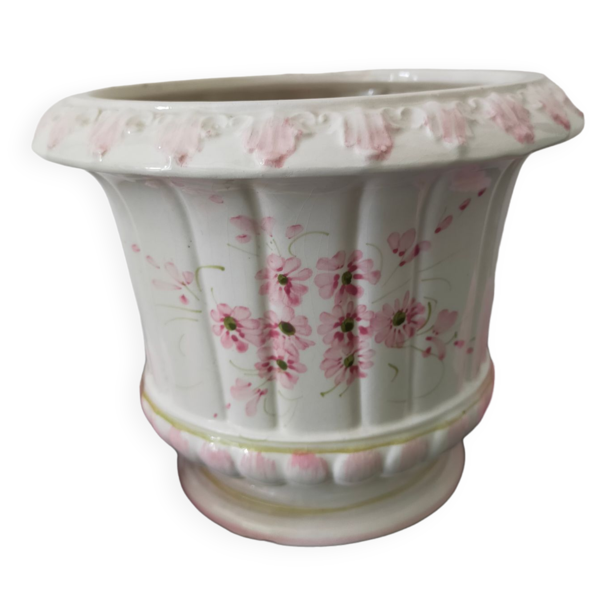 Cache-pot En Céramique Blanche – Occasion – Déco Simple Et Chic