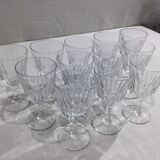 Baccarat – 12 red wine glasses in Baccarat Crystal Casino Model
