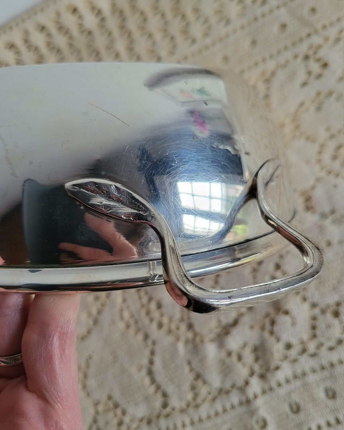 Vegetable dish Silver-plated serving dish