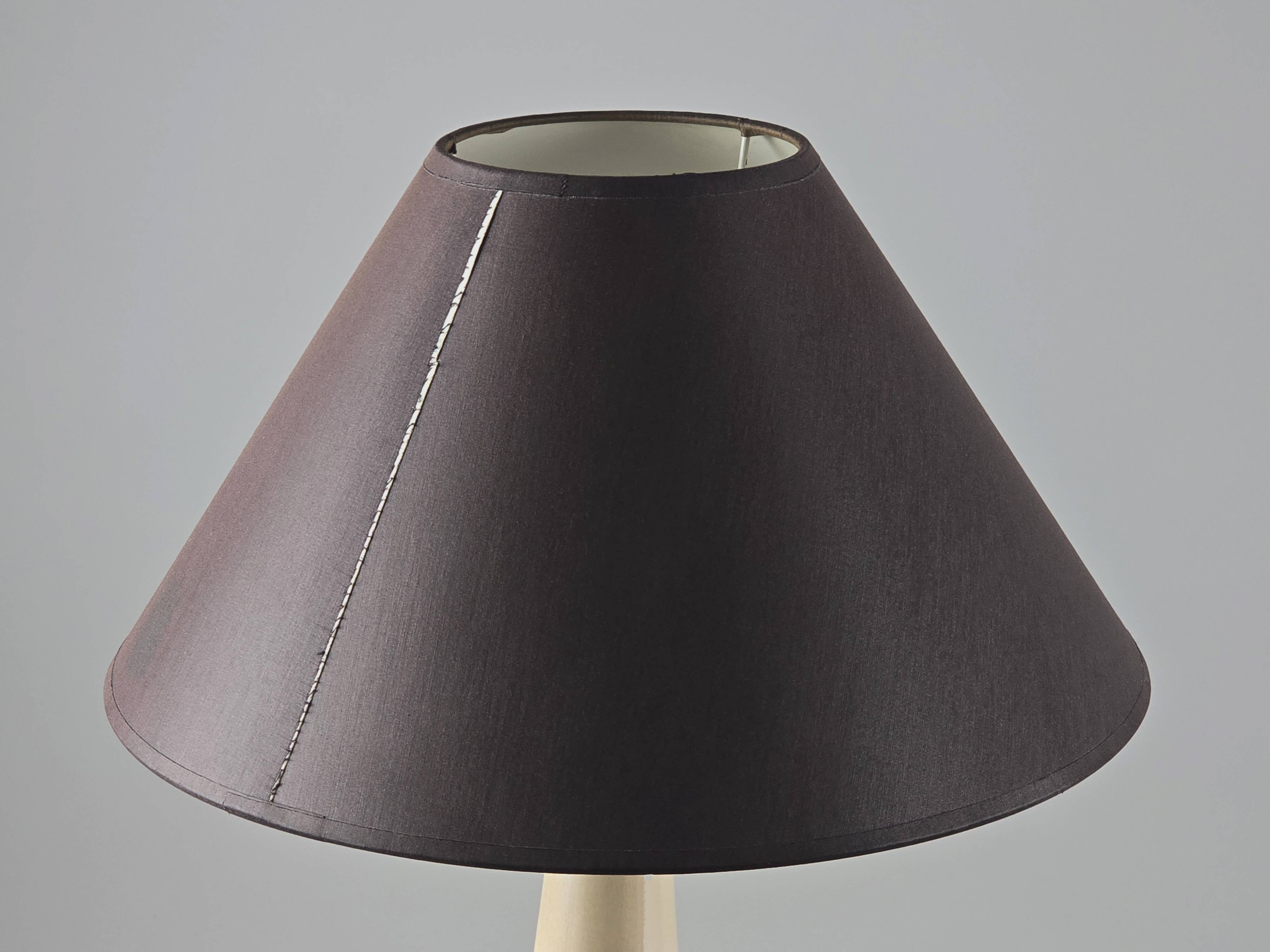 1980s Postmodern Ceramic Table Lamp by François Chatain.