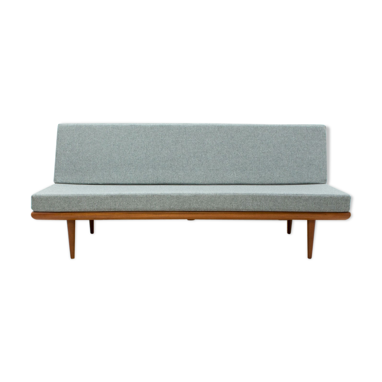 Teak minerva 3 seater sofa by Peter Hvidt & Orla Mølgaard Nielsen For France & Son, 1950