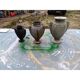 3 cast iron vases from 1900 from Charleville-Mézières