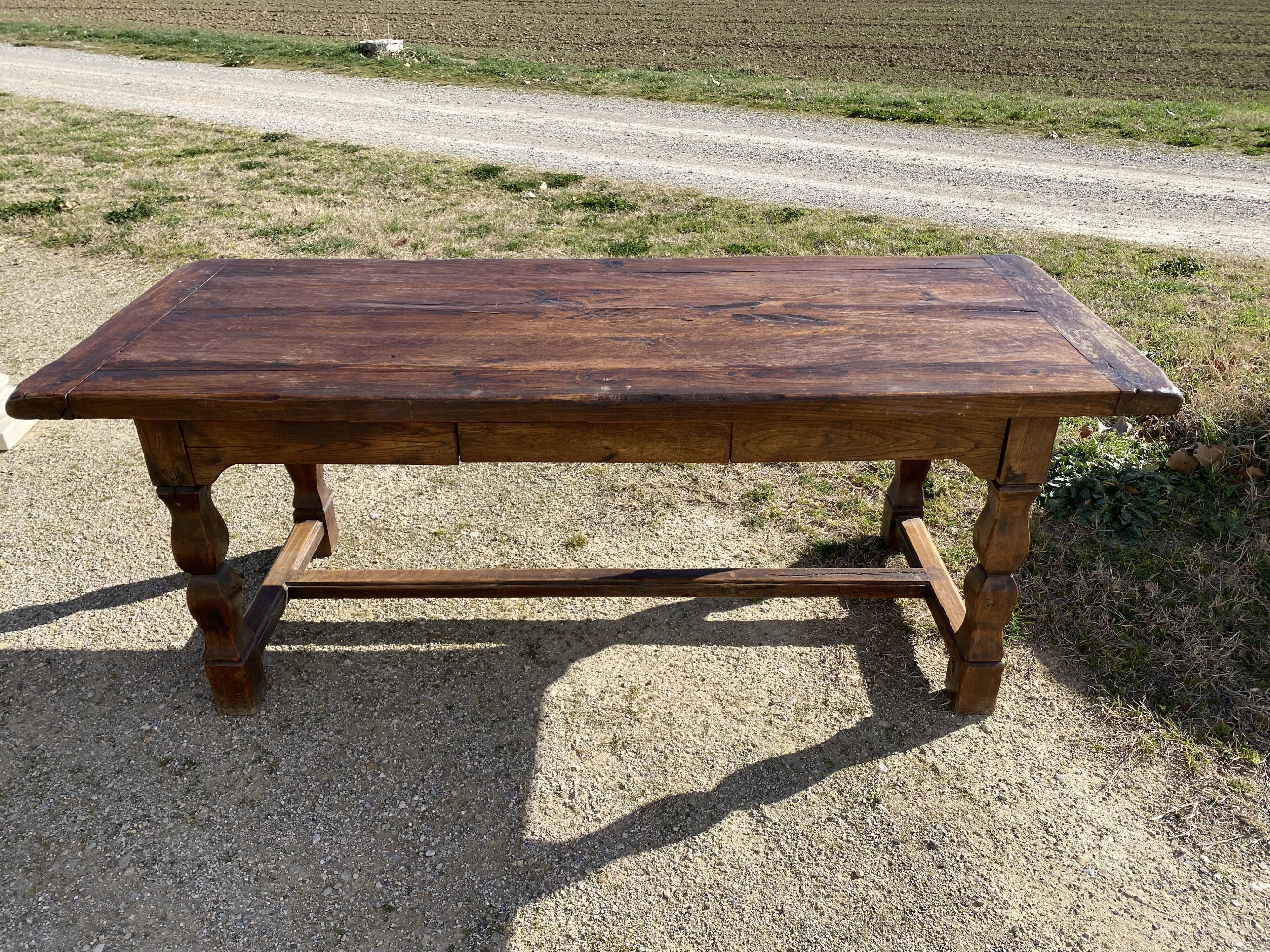 Rustic farmhouse table