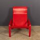 20thC Italian Red Leather Chair By Toussaint & Angeloni For Matteo Grassi