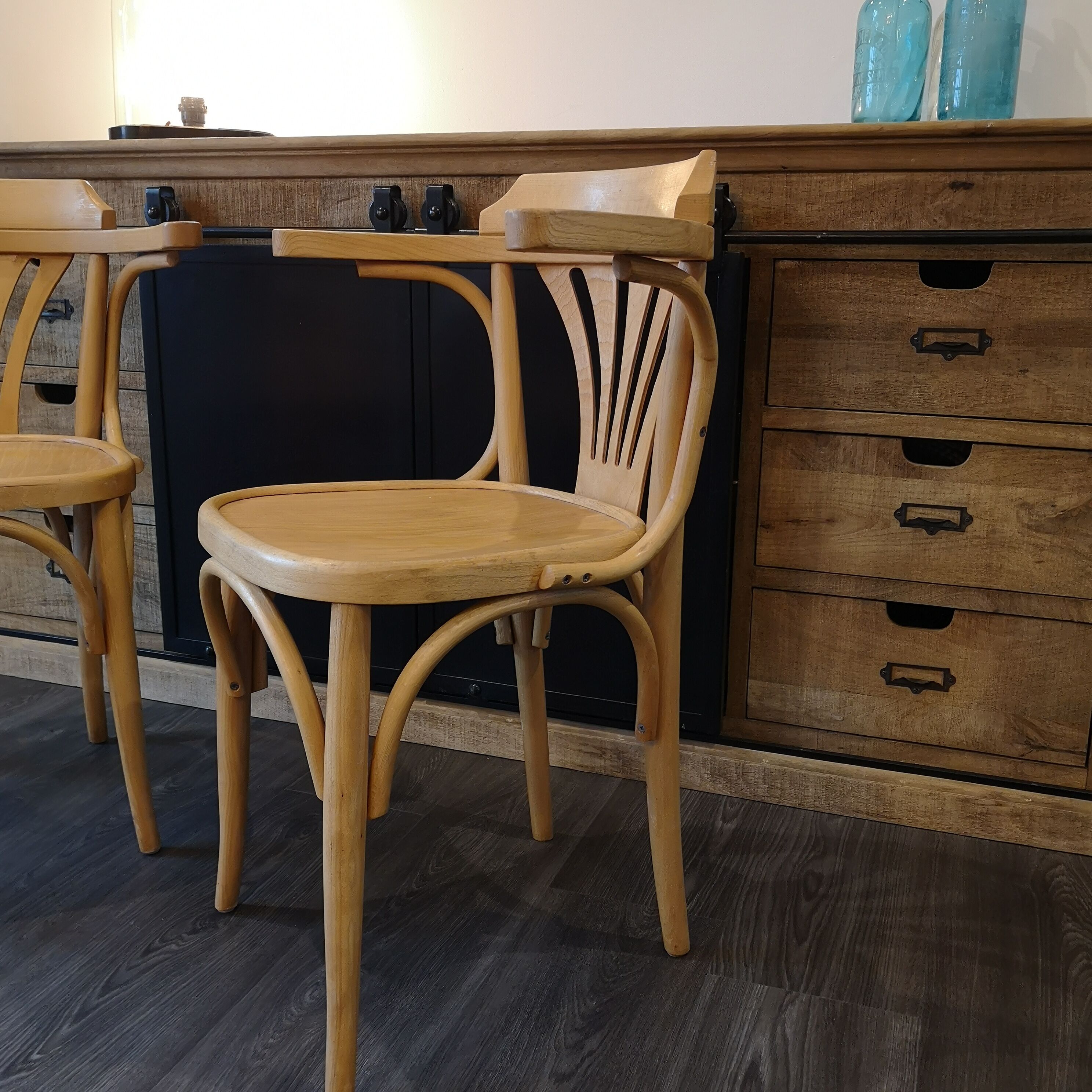 Pair of bistro chairs