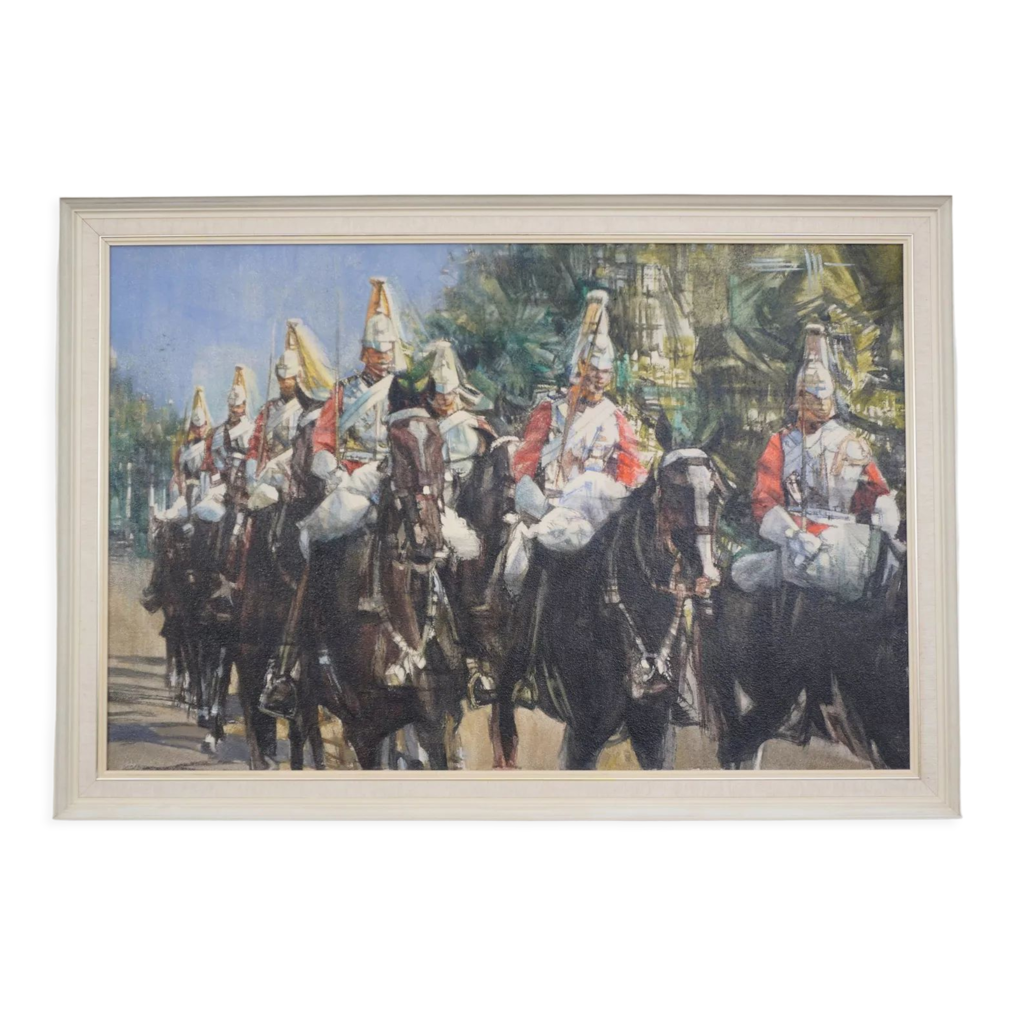 Oil on canvas painting by Eric Mason Up the Mall 1970