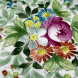 Oblong dish in Paris Sèvres porcelain with Louis XV style floral decoration