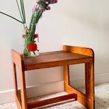 Geometric coffee table wood vintage honey