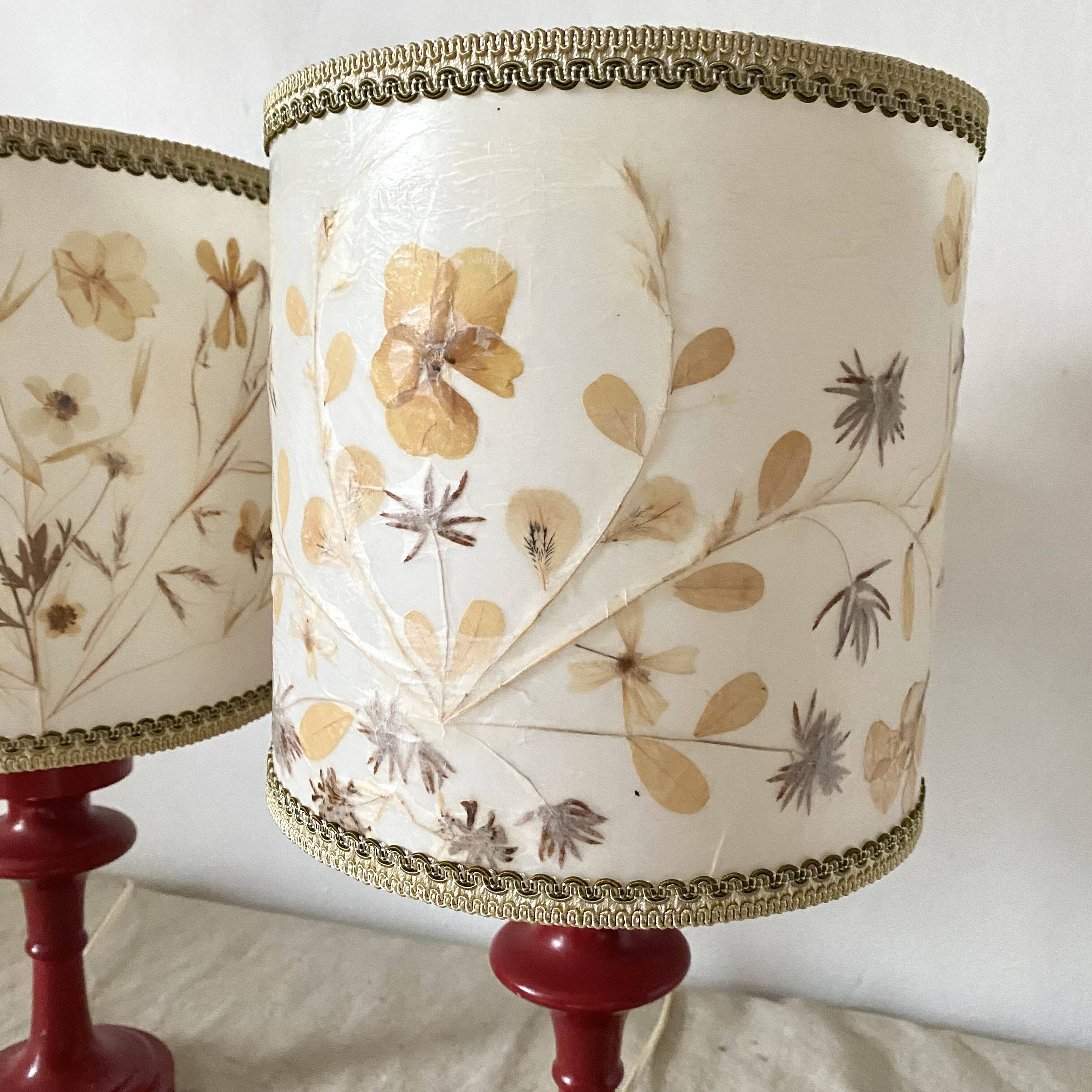 Pair of vintage bedside lamps
