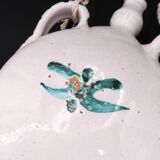 White ceramic wall gourd vase, vallauris