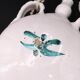 White ceramic wall gourd vase, vallauris