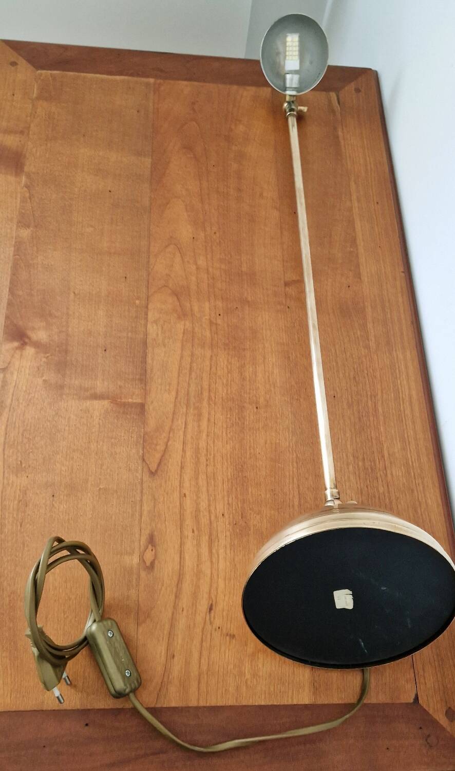 80s brass desk lamp
