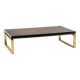 Maison Charles. Bronze coffee table with lacquered top. 1970s.