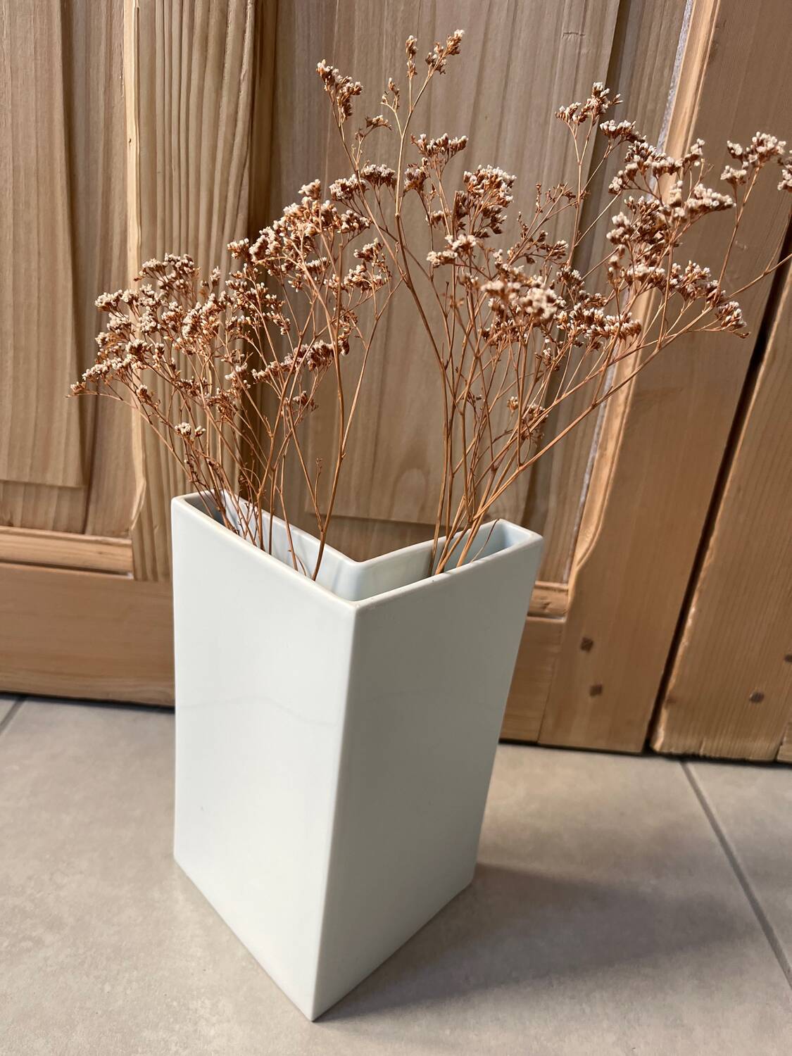 Vase porcelaine blanche contemporain