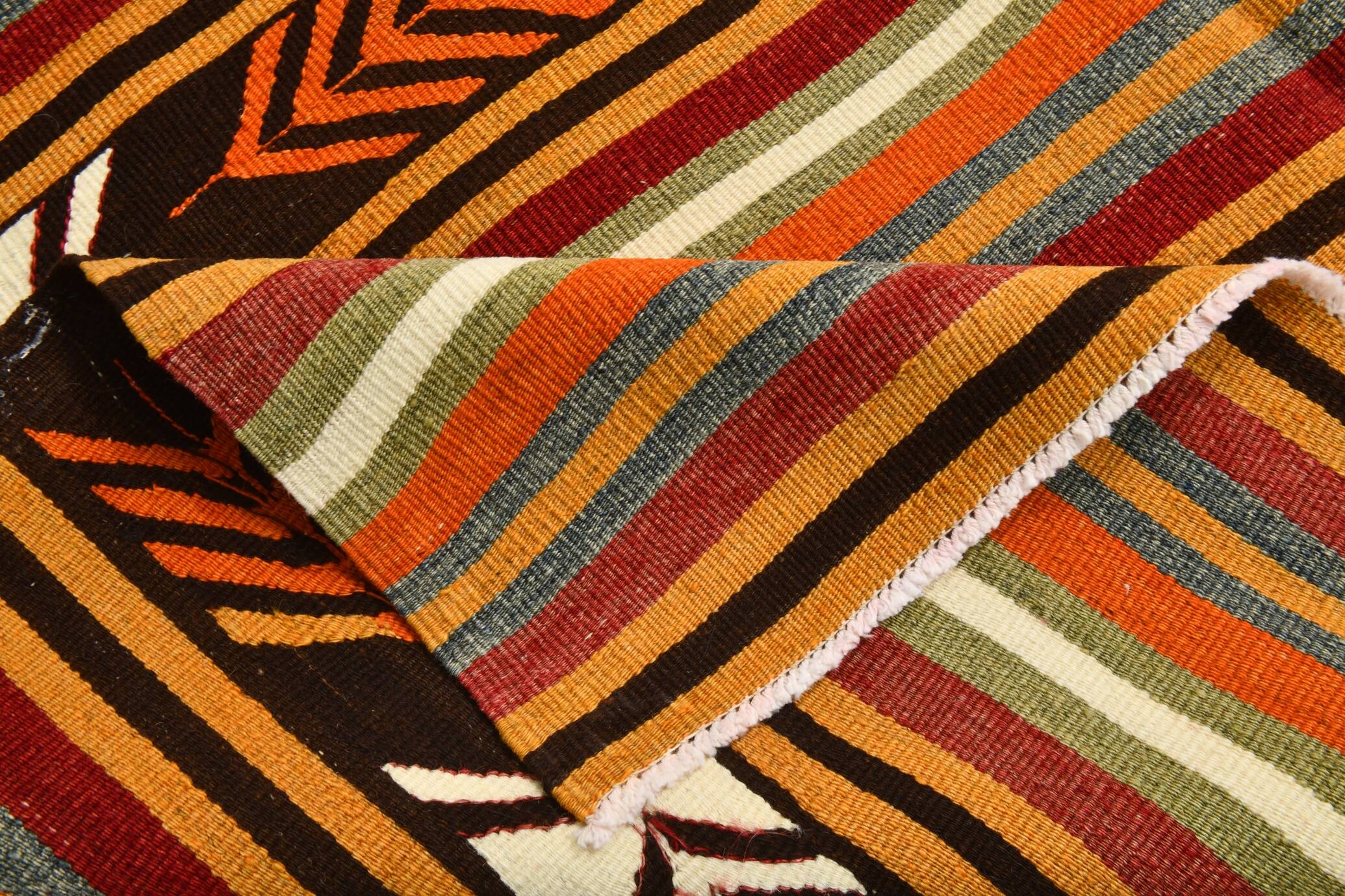 5x9 Rug For Living Room Persian Kilim Rug, 148x264Cm